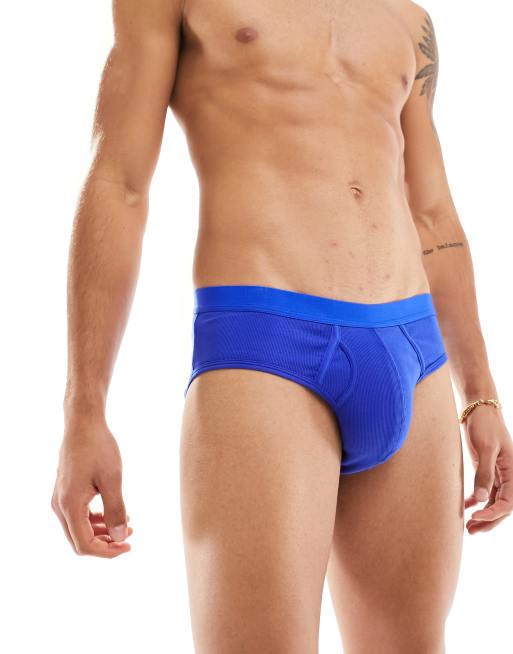 ASOS DESIGN – Slip in geripptem Blau