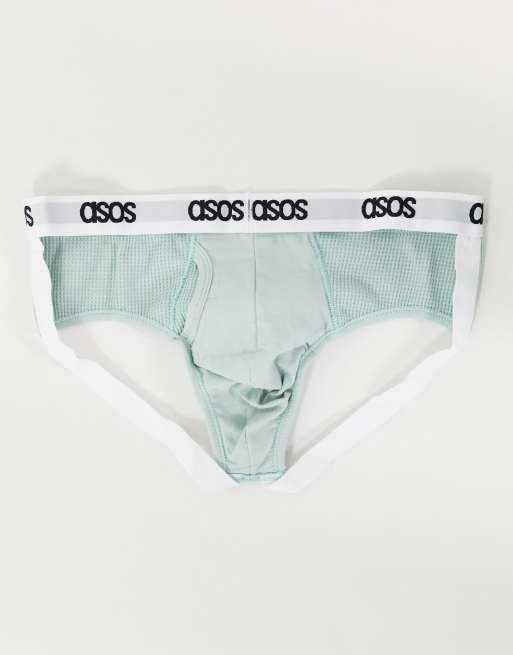 ASOS DESIGN Slip kangourou gaufr Vert menthe