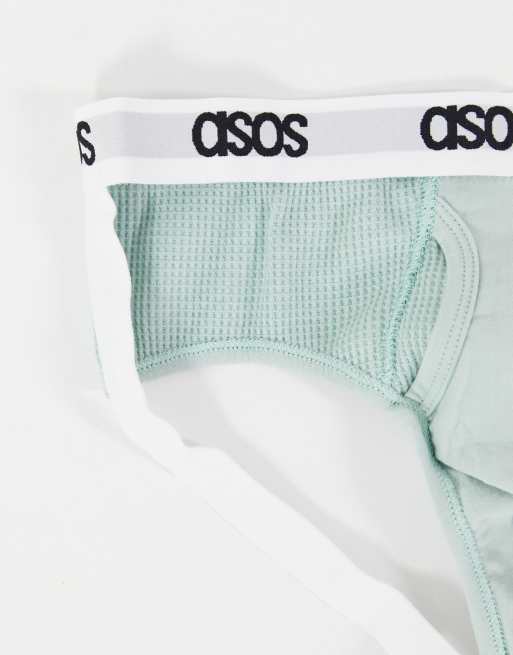 ASOS DESIGN Slip kangourou gaufr Vert menthe