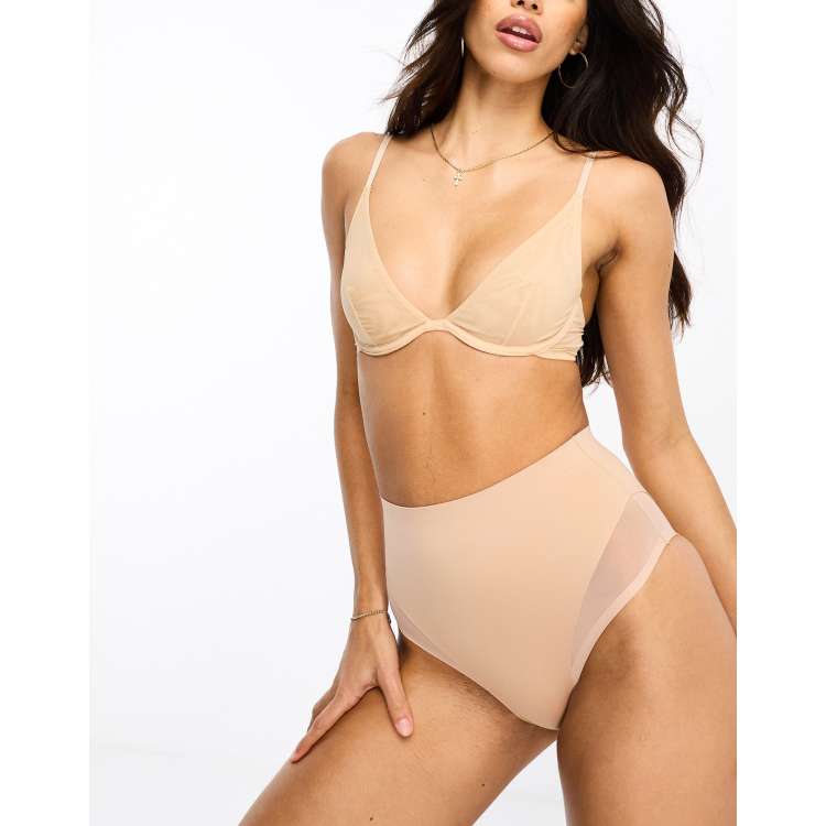 ASOS DESIGN Slip modellante a vita alta effetto contenitivo medio