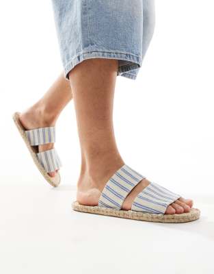 FhyzicsShops DESIGN slip on espadrilles in blue stripe