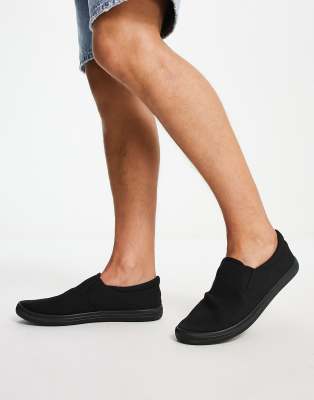 asos black plimsolls