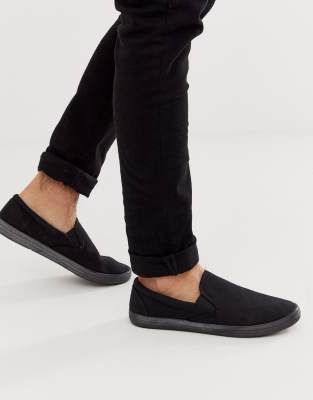 asos black plimsolls