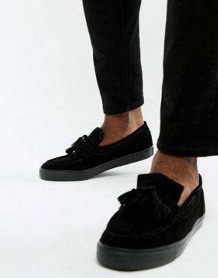 asos black slip on shoes
