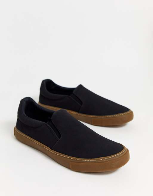 Gum sole shop slip ons