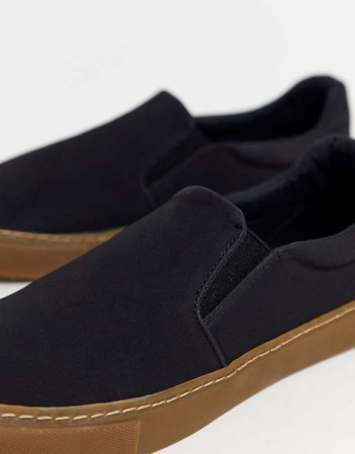 Gum sole shop slip ons