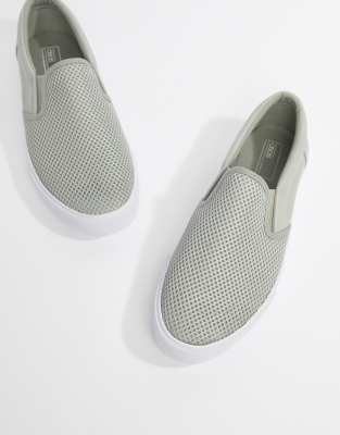 grey slip on plimsolls