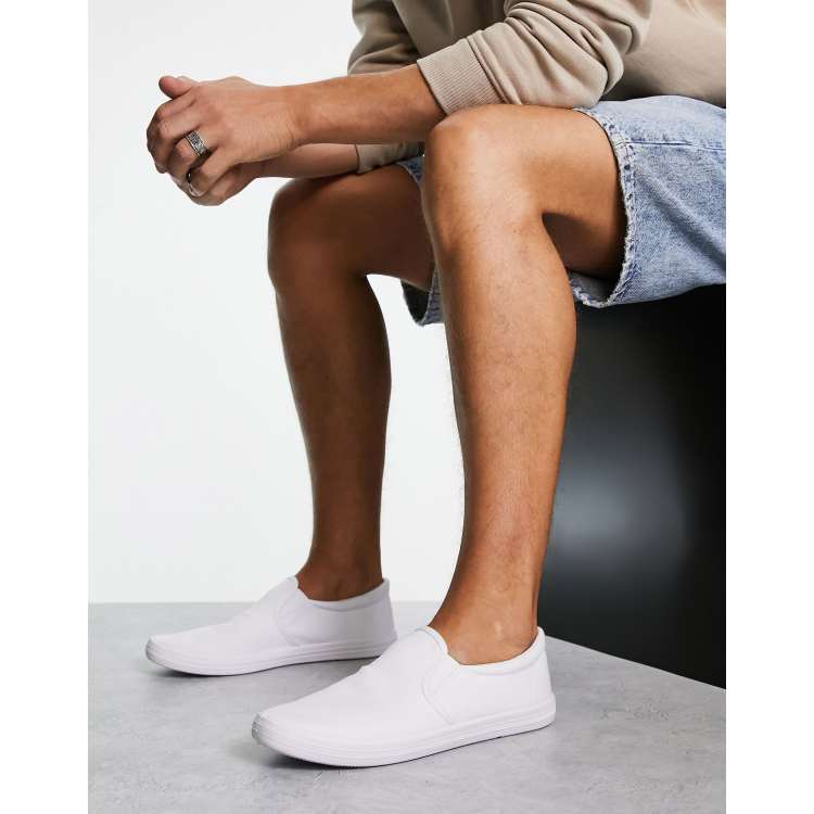 Asos white 2025 canvas shoes