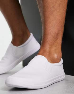 Asos white plimsolls sales
