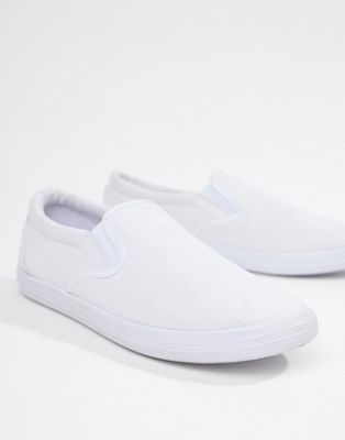 white canvas sandals