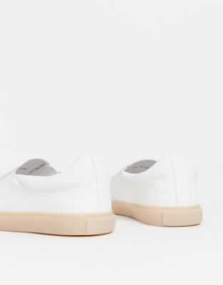 leather look plimsolls