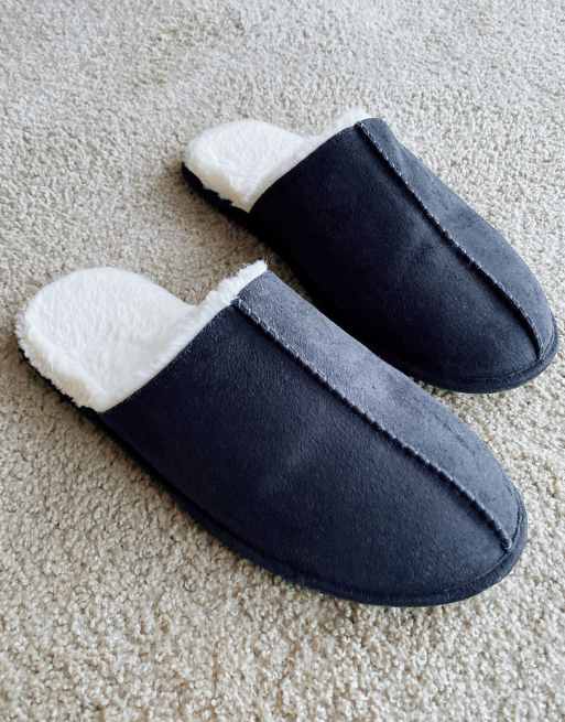 Asos grey online slippers