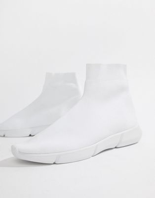 white sock sneakers