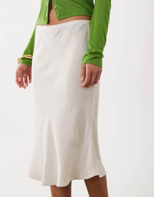 ASOS DESIGN - Slip rok in jaren 90-stijl in neutraal, 5 van 5