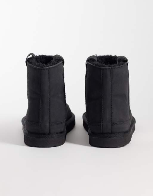 ASOS DESIGN slipper boots in black faux suede, 4 of 4