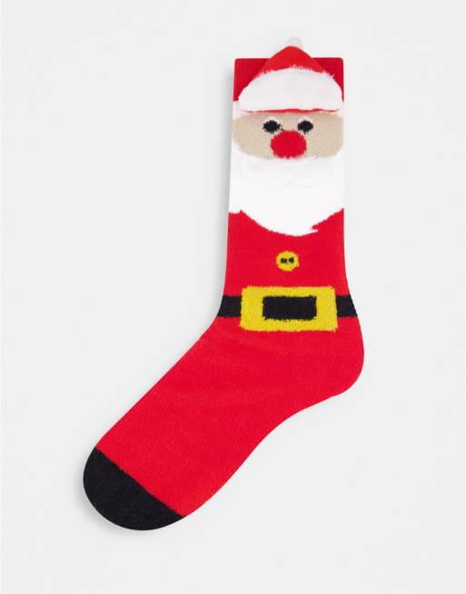 ASOS DESIGN Slipper sock with 3D santa design | ASOS