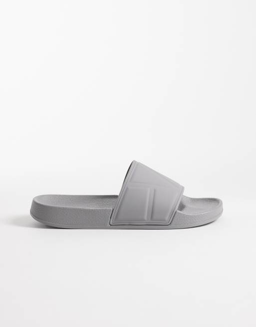 ASOS DESIGN - Slippers in lichtgrijs, 2 van 4