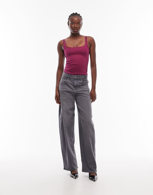 ASOS DESIGN – Śliwkowe bardzo modelujące body z kwadratowym dekoltem, 4 z 4