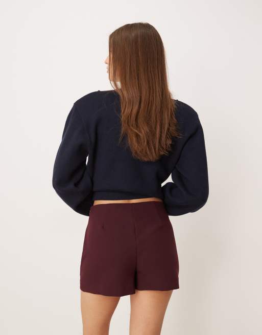 ASOS DESIGN – Śliwkowe spódnicospodnie mini, 3 z 5