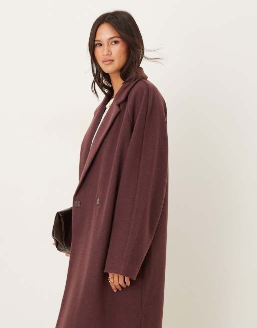 ASOS DESIGN – Śliwkowy płaszcz, 2 z 4