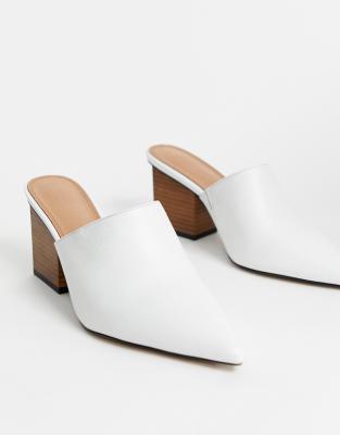 asos heeled mules