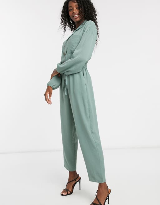 Asos white clearance utility jumpsuit