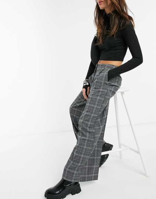 Asos hot sale plaid trousers