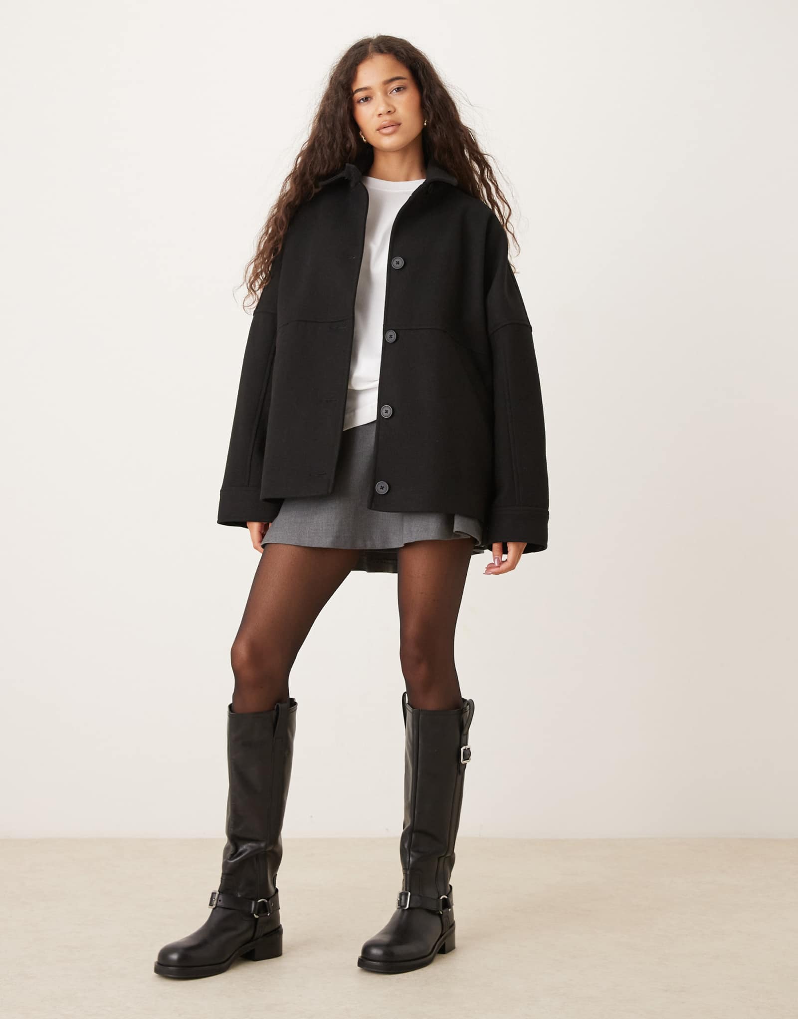 Пиджак ASOS DESIGN харрингтон черного цвета
