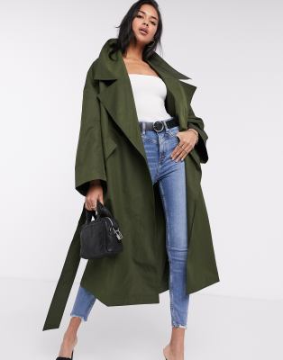 ASOS Edition Belted Slouchy Trench Coat