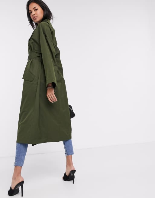 Asos hotsell green coat