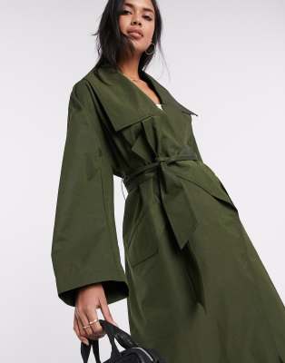 lightweight khaki trench coat