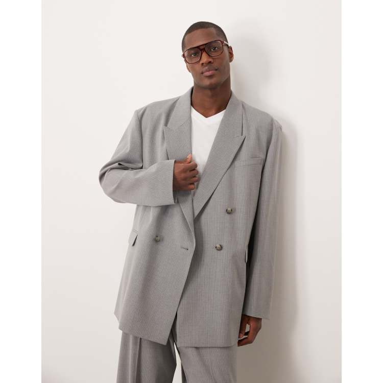 【soerte】Oversized double-breasted jacket Double Breasted Oversized Blazer