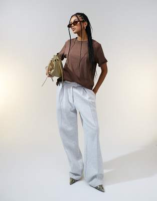 Asos Design Slouchy Raw Edge Regular Fit Washed T-shirt In Pink
