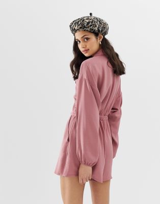 asos pink boiler suit
