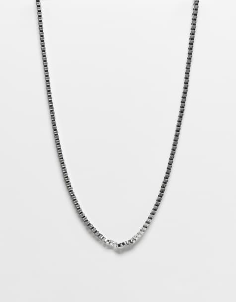 ASOS DESIGN - Sølvfarvet halskæde med kædeled - view 1
