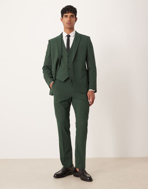 ASOS DESIGN - Smal colbert in groen, 2 van 5