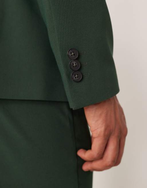 ASOS DESIGN - Smal colbert in groen, 3 van 5
