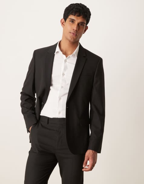 ASOS DESIGN - Smal colbert in zwart - view 1