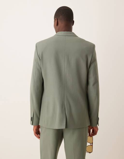 ASOS DESIGN - Smal colbert van keperstof in groen, 3 van 5
