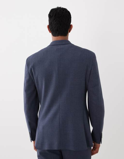ASOS DESIGN - Smal colbert van wolmix met marineblauw tweed, 4 van 5