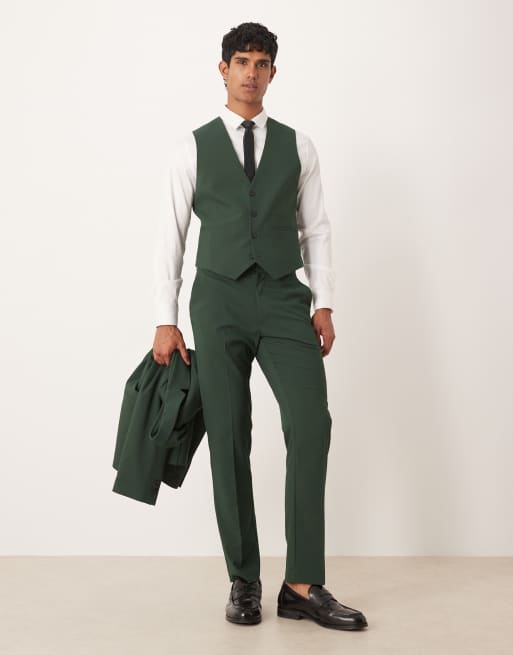 ASOS DESIGN - Smal gilet in groen, 2 van 5