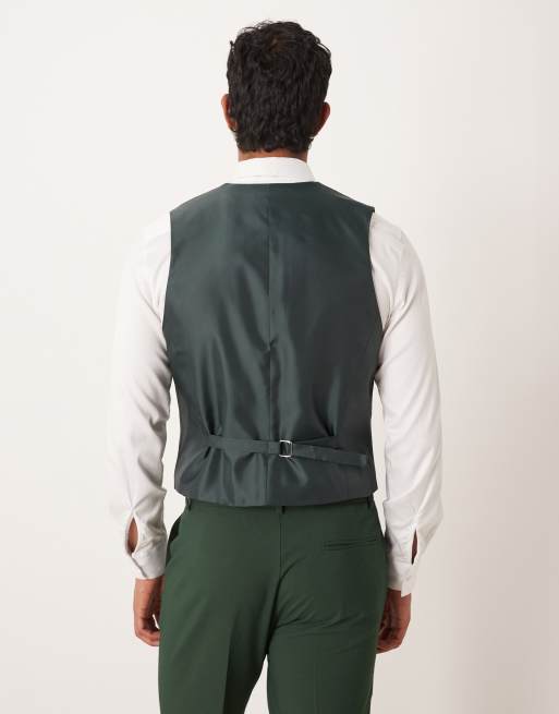 ASOS DESIGN - Smal gilet in groen, 3 van 5