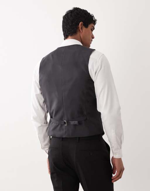 ASOS DESIGN - Smal gilet in zwart, 3 van 5