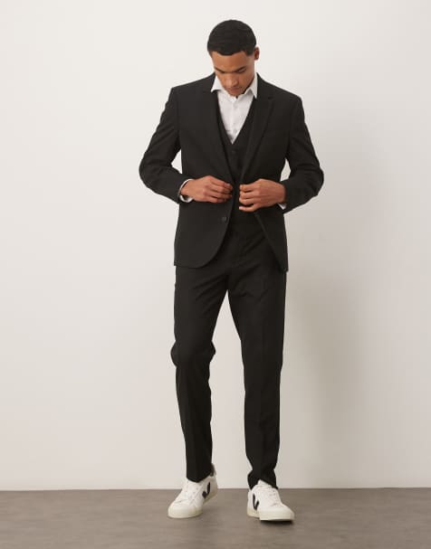 ASOS DESIGN - Smal kostuum in zwart - view 1