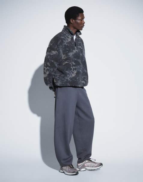 ASOS DESIGN smala balloon-mjukisbyxor i grått - view 1