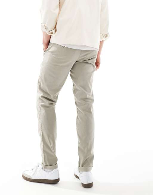 ASOS DESIGN - Smalle chinobroek in donker saliegroene wassing, 2 van 5