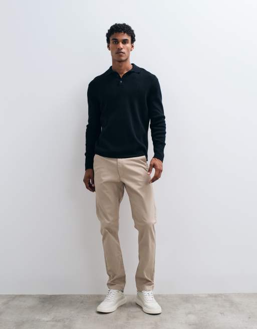 ASOS DESIGN - Smalle chino's in beige, 2 van 5
