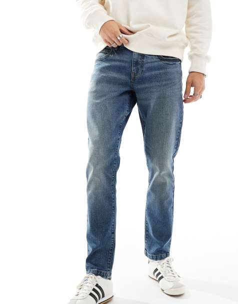 ASOS DESIGN - Smalle jeans i mellemblå vask med toning - view 1