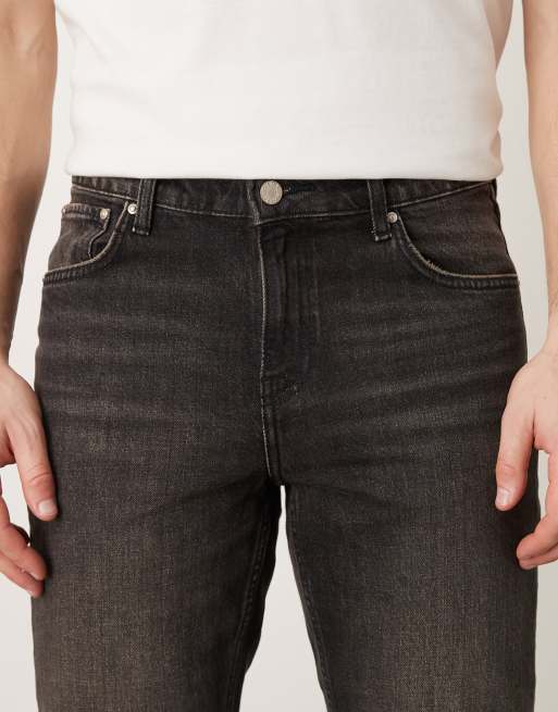 ASOS DESIGN - Smalle jeans in zwart met wassing en bruin, 4 van 5