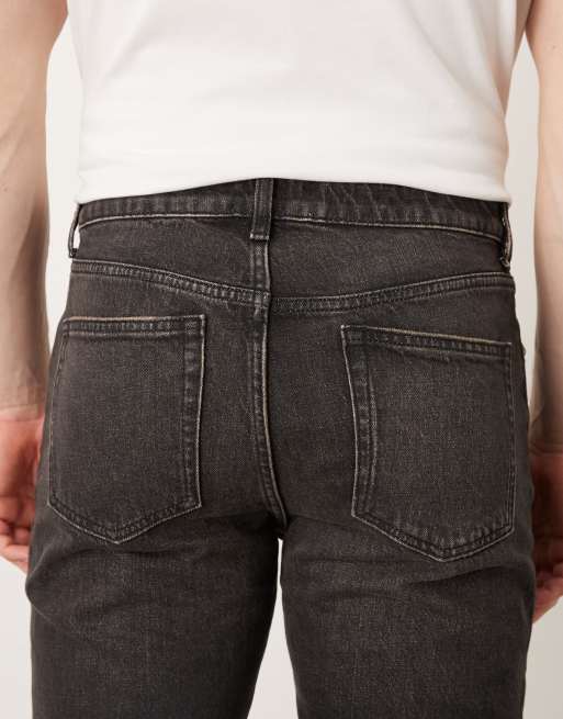 ASOS DESIGN - Smalle jeans in zwart met wassing en bruin, 5 van 5